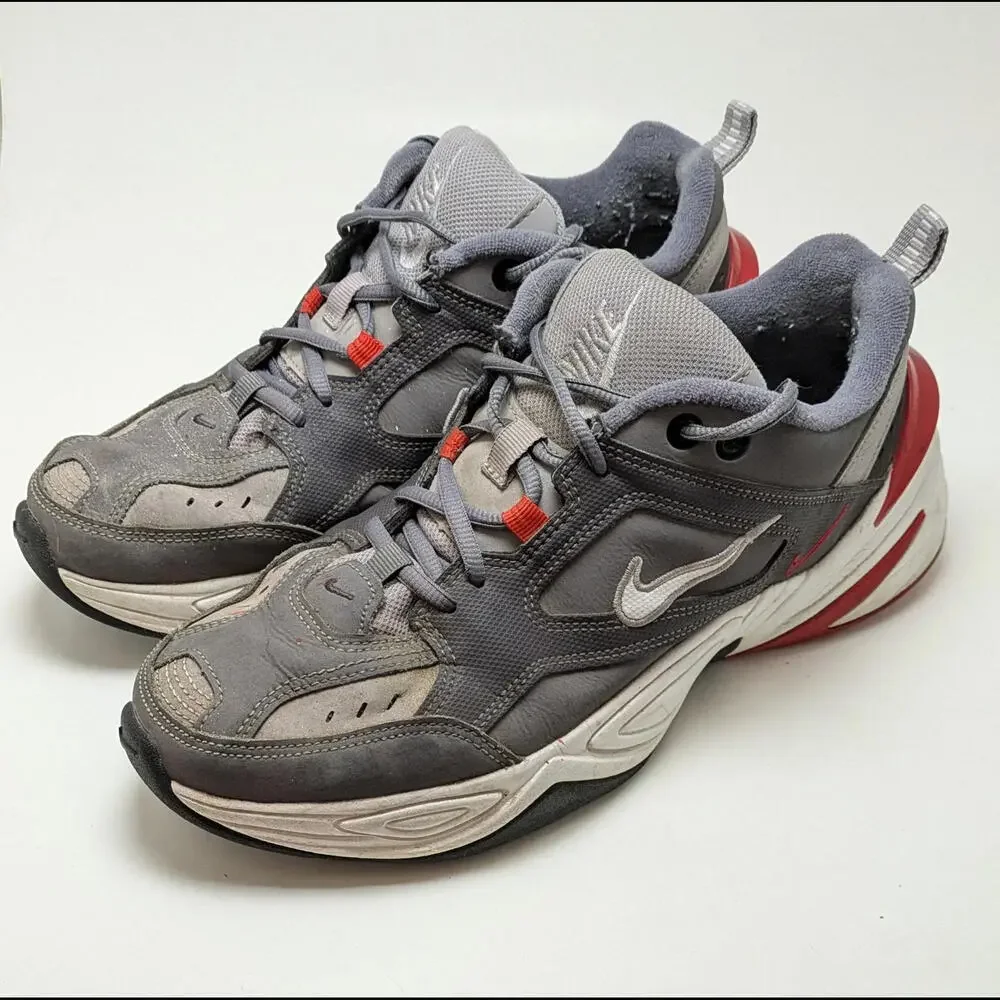 Mens Nike M2K Tekno Gray Gunsmoke Athletic Running Shoes BV2519-001 Size 8.5